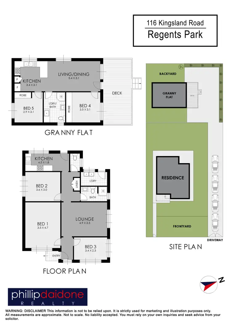 Floorplan of Homely house listing, 116 Kingsland Road, Regents Park NSW 2143