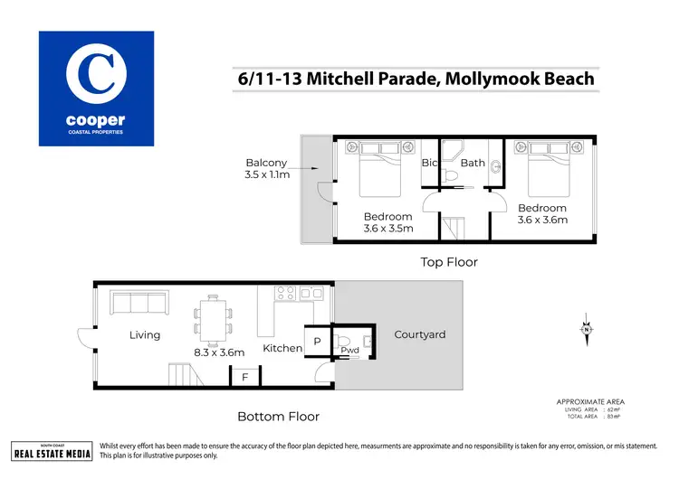 Floorplan of Homely townhouse listing, 6/11 Mitchell Parade, Mollymook NSW 2539