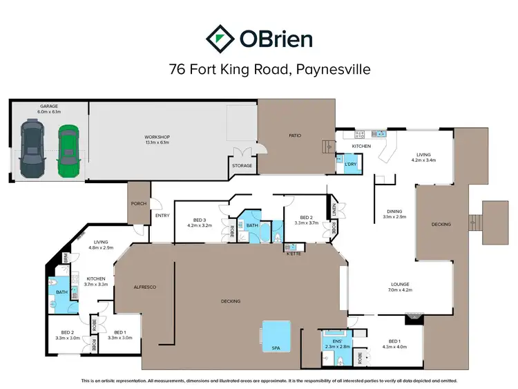 Floorplan of Homely house listing, 76 Fort King Road, Paynesville VIC 3880