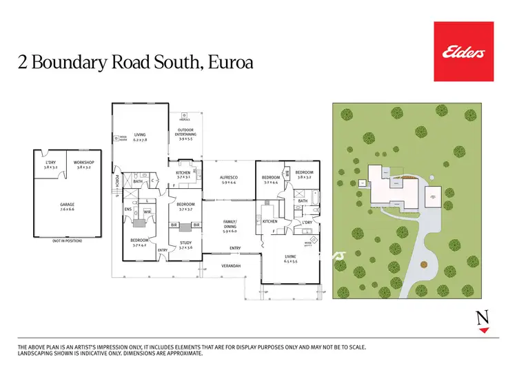 Floorplan of Homely house listing, 2 Boundary Road South Road, Euroa VIC 3666