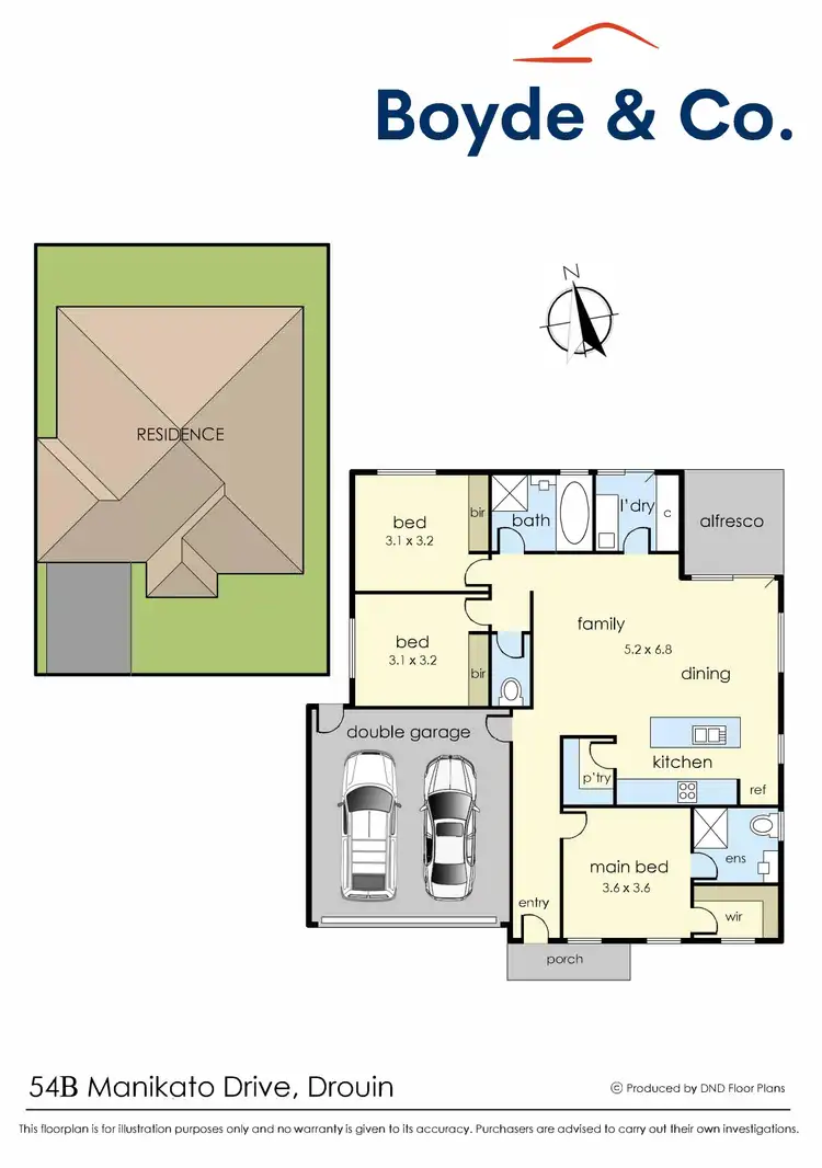 Floorplan of Homely house listing, 54B Manikato Drive, Drouin VIC 3818