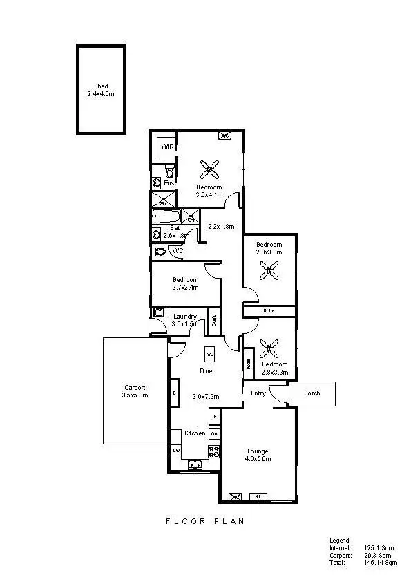 Floorplan of Homely house listing, 22 Myer Road, Sturt SA 5047