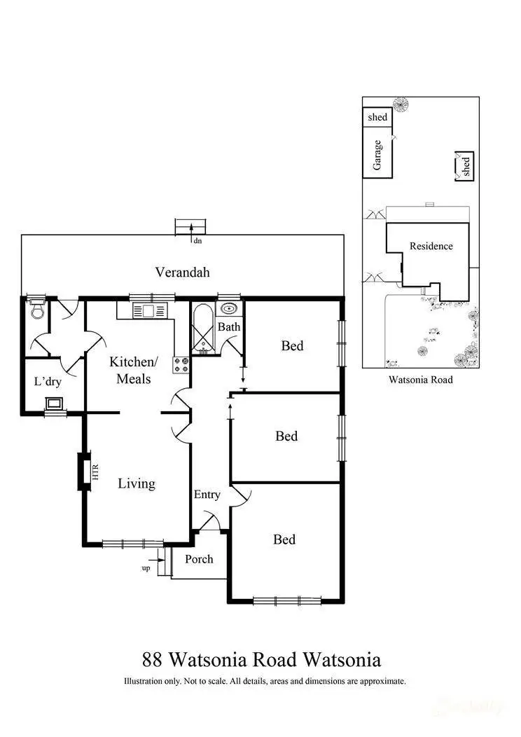 Floorplan of Homely house listing, 88 Watsonia Road, Watsonia VIC 3087