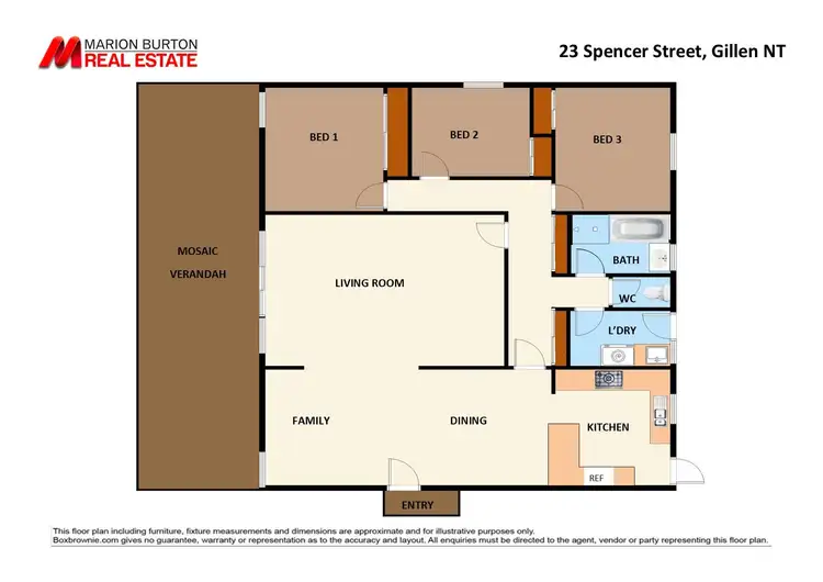 Floorplan of Homely house listing, 23 Spencer Street, Gillen NT 870