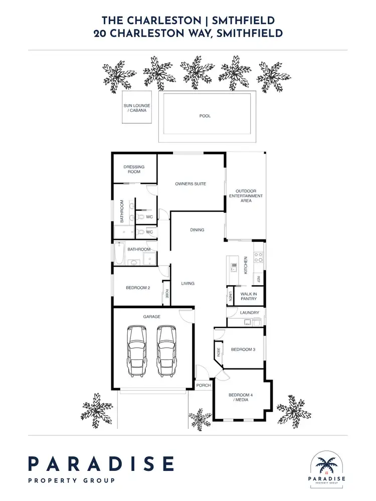 Floorplan of Homely house listing, 20 Charleston Way, Smithfield QLD 4878