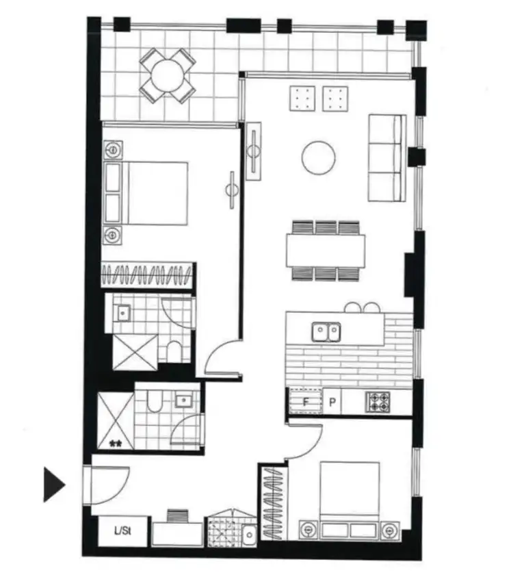 Floorplan of Homely apartment listing, 10607/2A Figtree Drive, Sydney Olympic Park NSW 2127