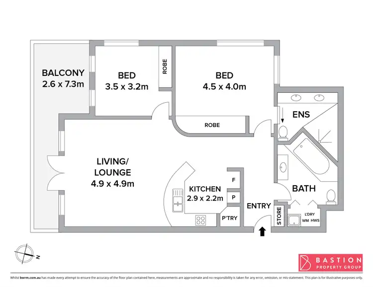Floorplan of Homely unit listing, 7/1 Fawkner Street, Braddon ACT 2612
