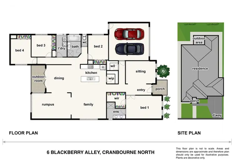 Floorplan of Homely house listing, 6 Blackberry Alley, Cranbourne North VIC 3977