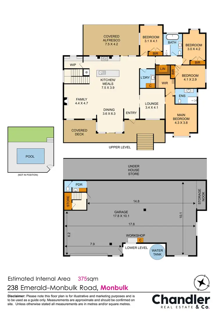 Floorplan of Homely house listing, 238 Emerald-Monbulk Road, Monbulk VIC 3793