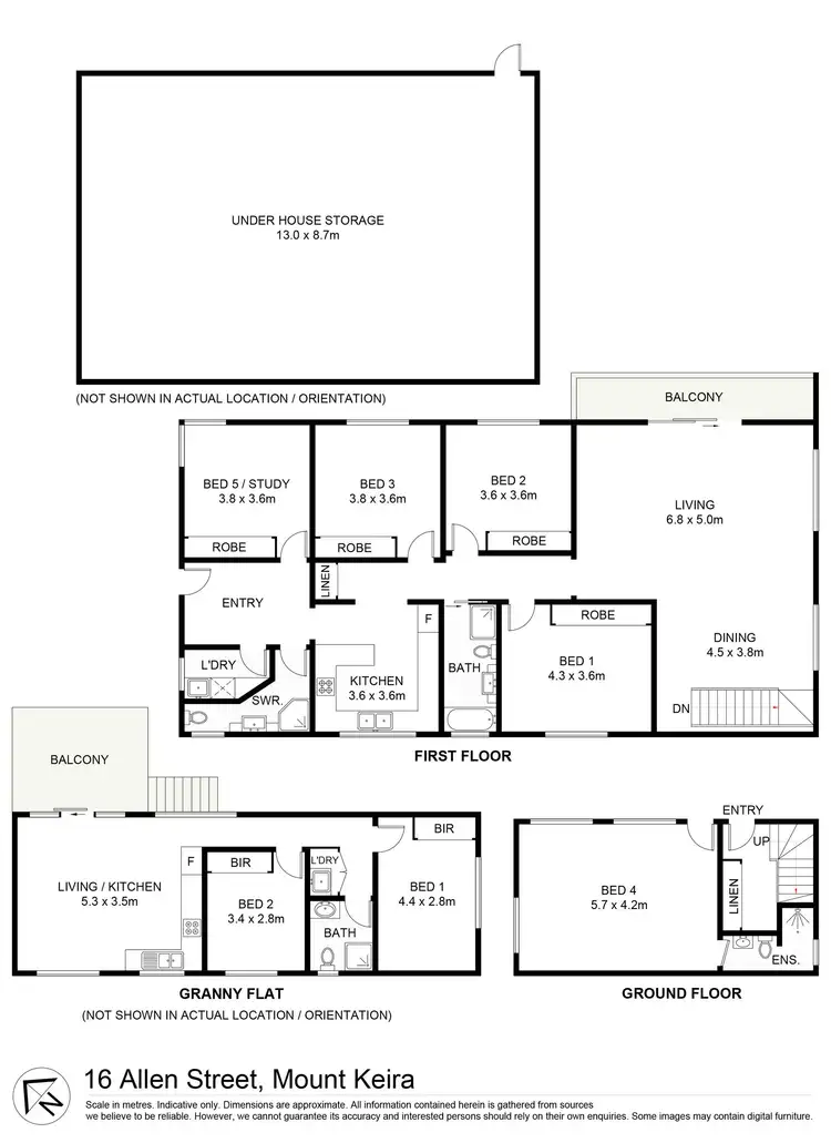 Floorplan of Homely house listing, 16 & 16a Allen Street, Mount Keira NSW 2500