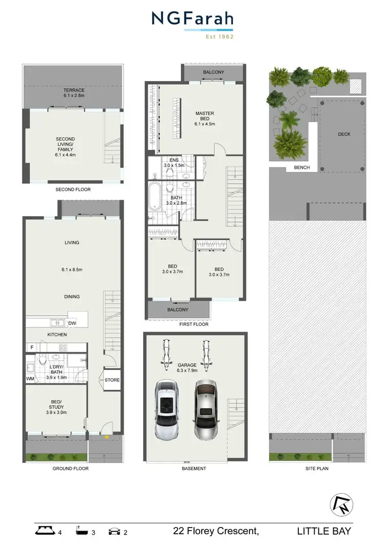 Floorplan of Homely house listing, 22 Florey Crescent, Little Bay NSW 2036