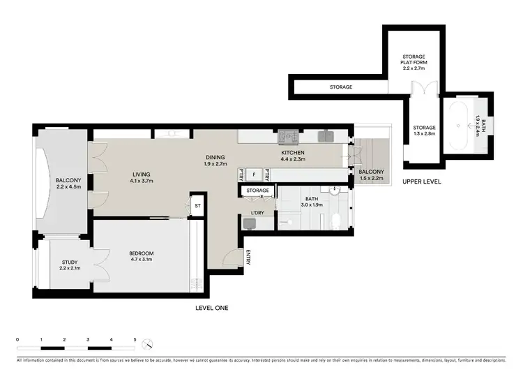 Floorplan of Homely apartment listing, 4/24 Robe Street, St Kilda VIC 3182