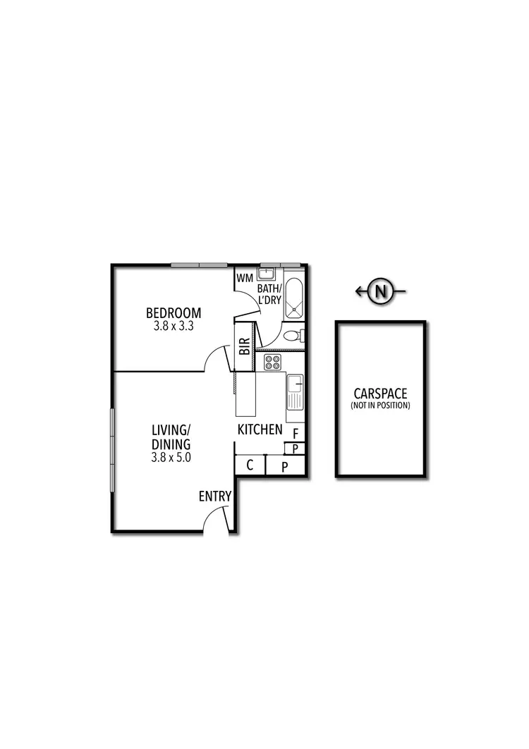 Floorplan of Homely apartment listing, 1/32 Donald Street, Prahran VIC 3181