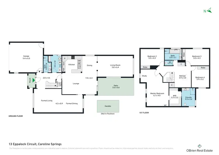 Floorplan of Homely house listing, 13 Eppalock Circuit, Caroline Springs VIC 3023