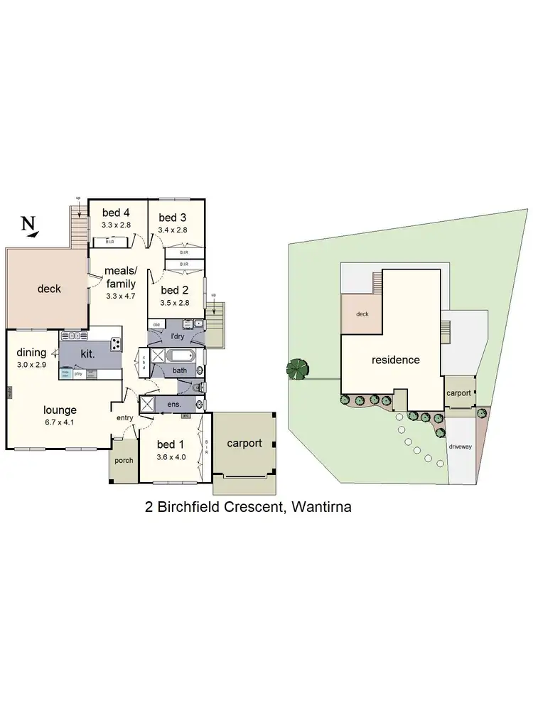 Floorplan of Homely house listing, 2 Birchfield Crescent, Wantirna VIC 3152