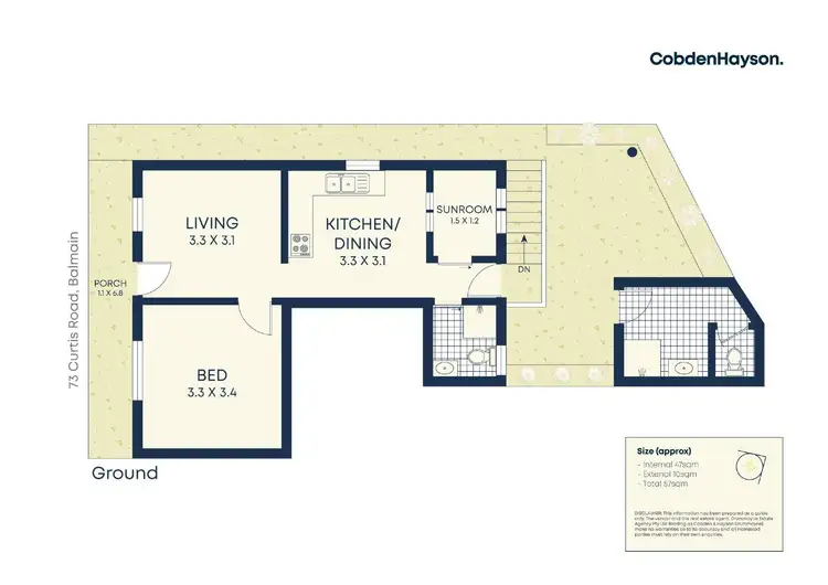 Floorplan of Homely house listing, 73 Curtis Road, Balmain NSW 2041