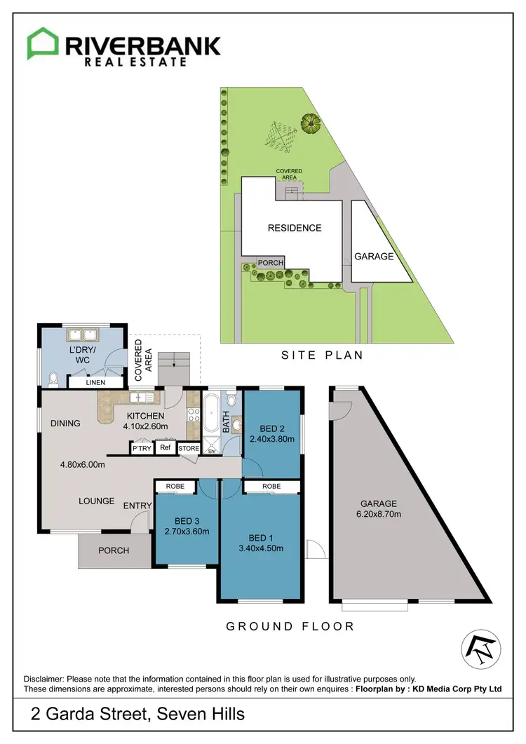 Floorplan of Homely house listing, 2 Garda Street, Seven Hills NSW 2147