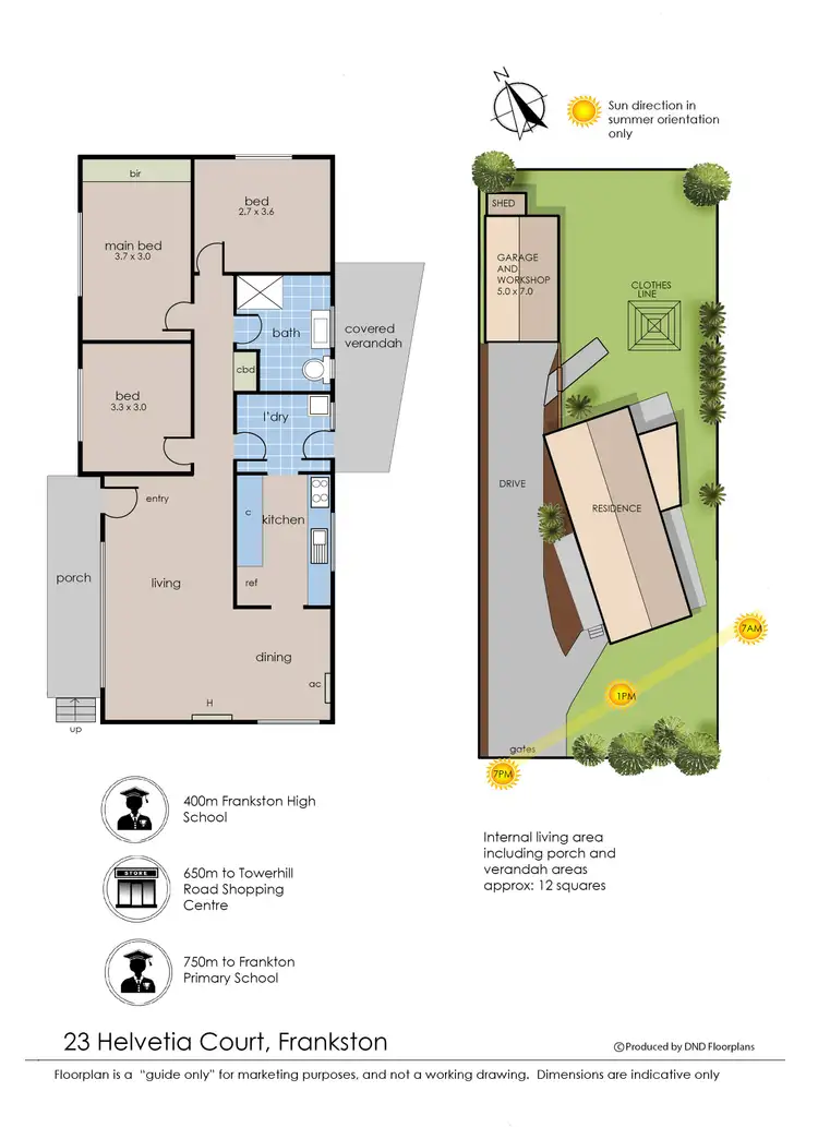 Floorplan of Homely house listing, 23 Helvetia Court, Frankston VIC 3199
