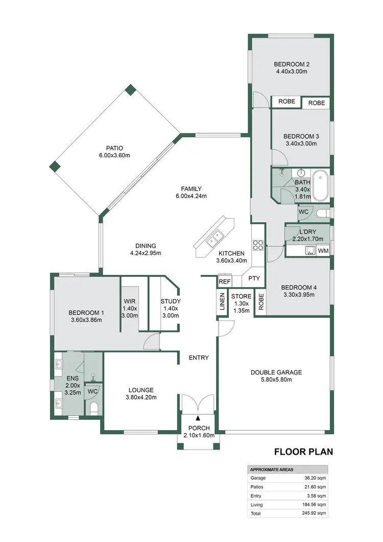 Floorplan of Homely house listing, 45 Huntley Crescent, Redlynch QLD 4870