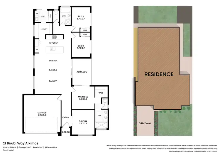 Floorplan of Homely house listing, 21 Birubi Way, Alkimos WA 6038