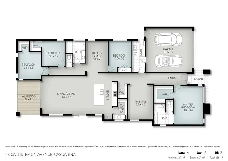 Floorplan of Homely house listing, 28 Callistemon Avenue, Casuarina NSW 2487