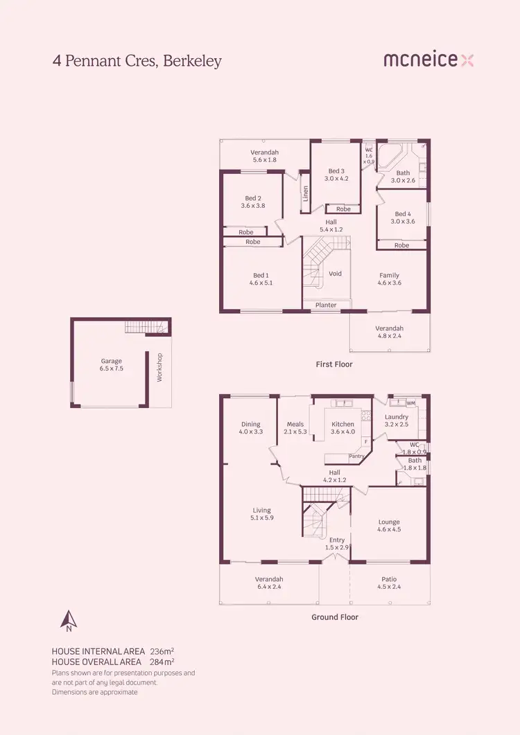 Floorplan of Homely house listing, 4 Pennant Crescent, Berkeley NSW 2506