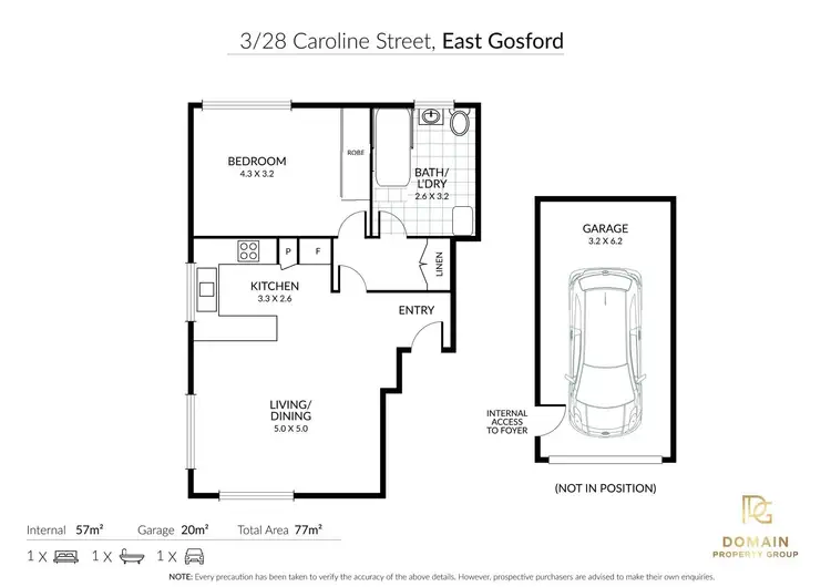 Floorplan of Homely apartment listing, 3/28 Caroline Street, East Gosford NSW 2250