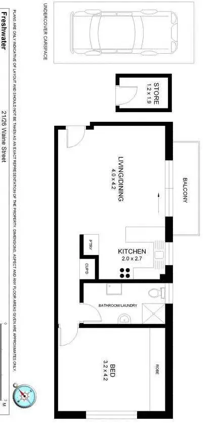Floorplan of Homely apartment listing, 21/26 - 30 Waine Street, Freshwater NSW 2096