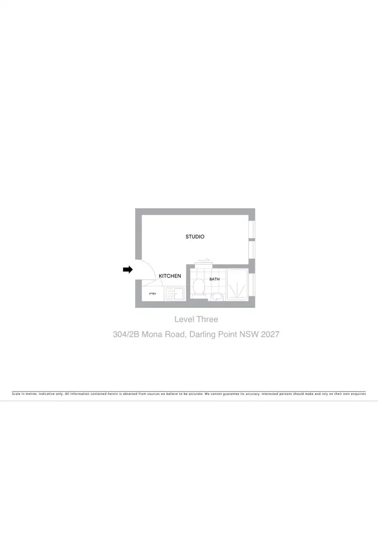 Floorplan of Homely apartment listing, 304/2b Mona Road, Darling Point NSW 2027