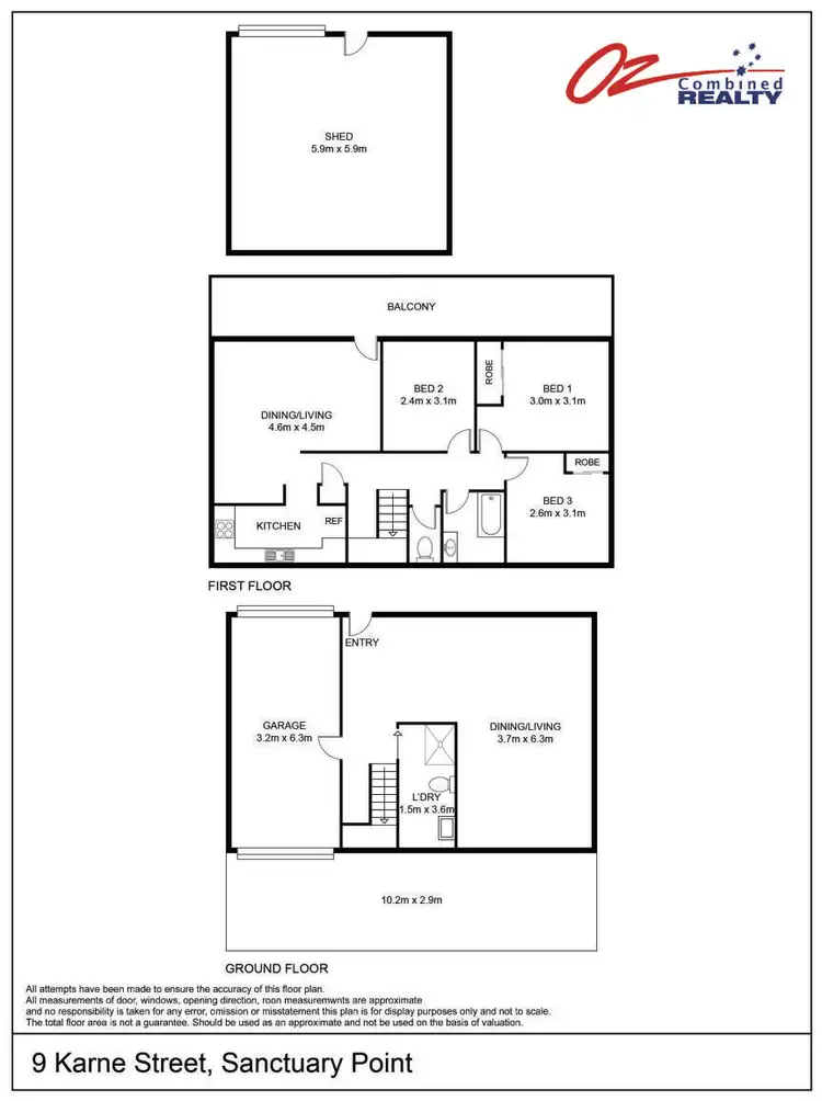 Floorplan of Homely house listing, 9 Karne Street, Sanctuary Point NSW 2540