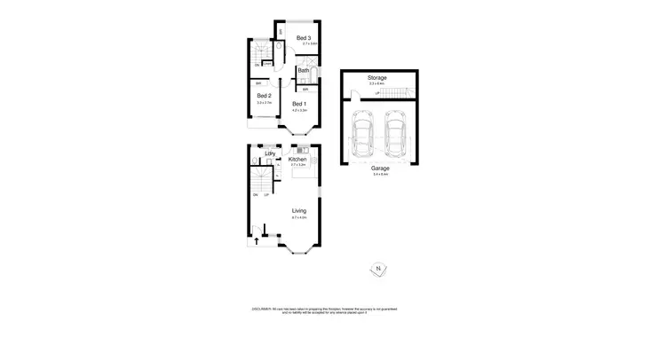Floorplan of Homely townhouse listing, 4/146 Waratah Street, Sutherland NSW 2232