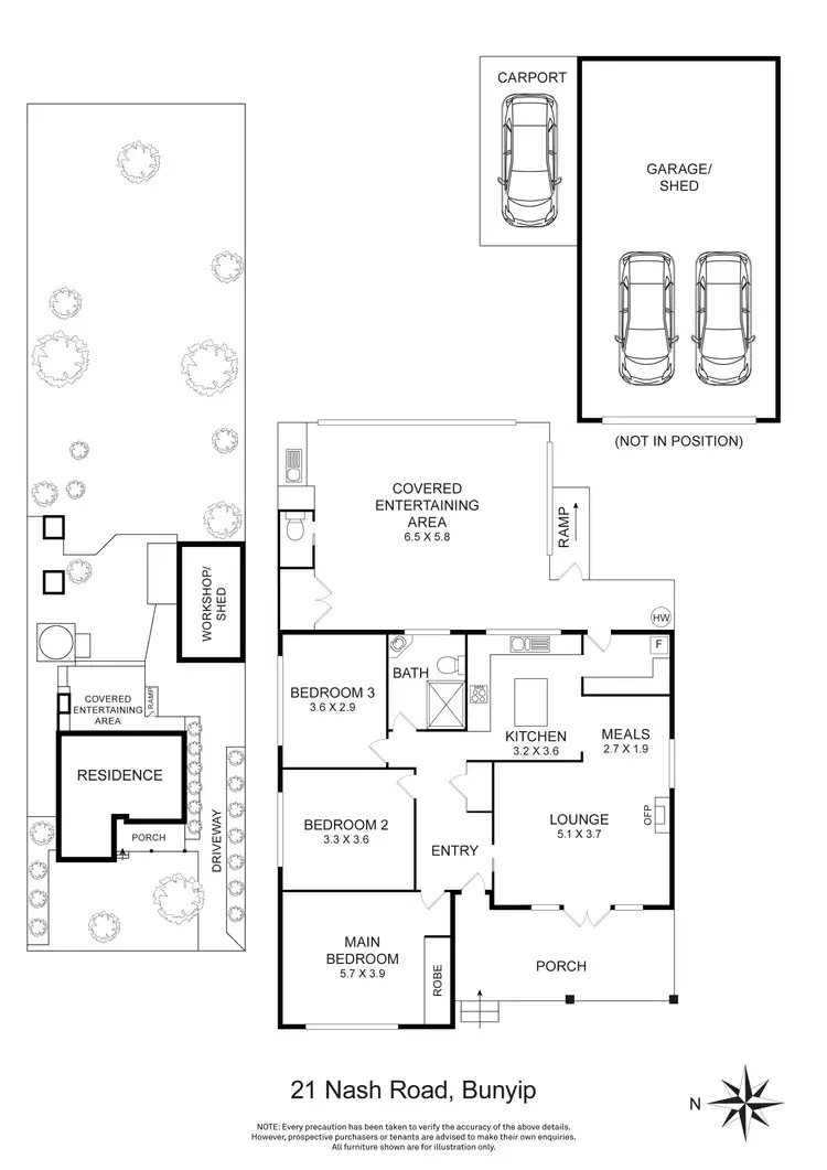 Floorplan of Homely house listing, 21 Nash Road, Bunyip VIC 3815