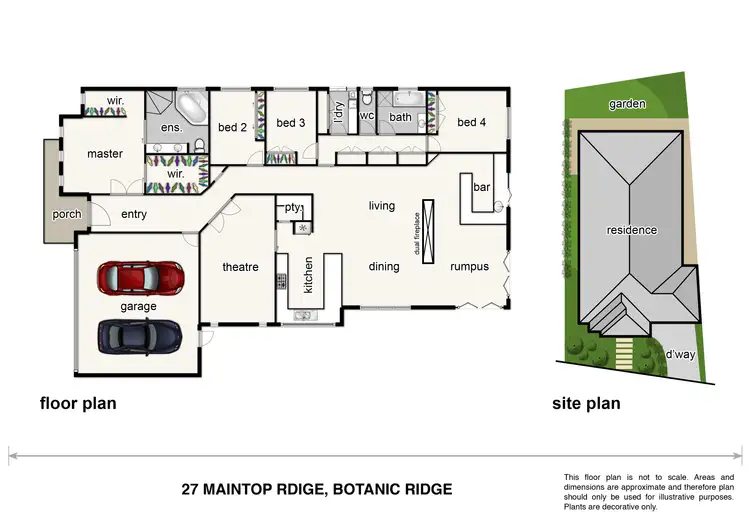 Floorplan of Homely house listing, 27 Maintop Ridge, Botanic Ridge VIC 3977