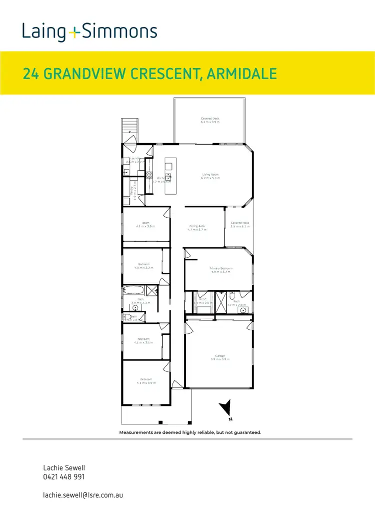 Floorplan of Homely house listing, 24 Grandview Crescent, Armidale NSW 2350