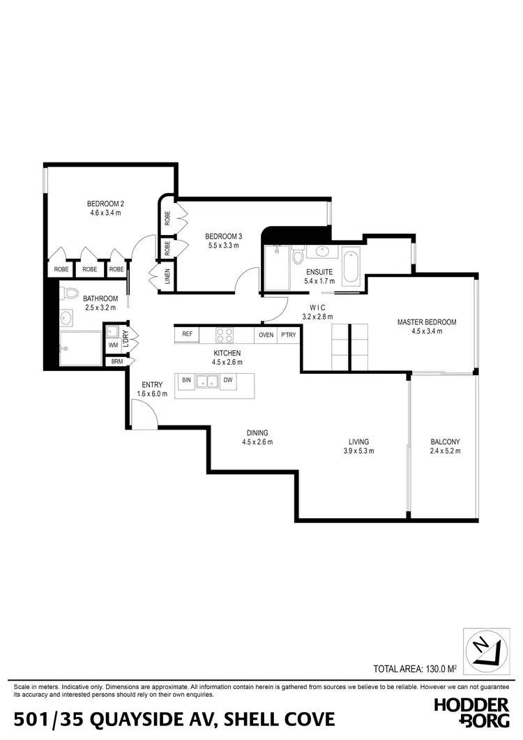 Floorplan of Homely apartment listing, 501/35 Quayside Avenue, Shell Cove NSW 2529