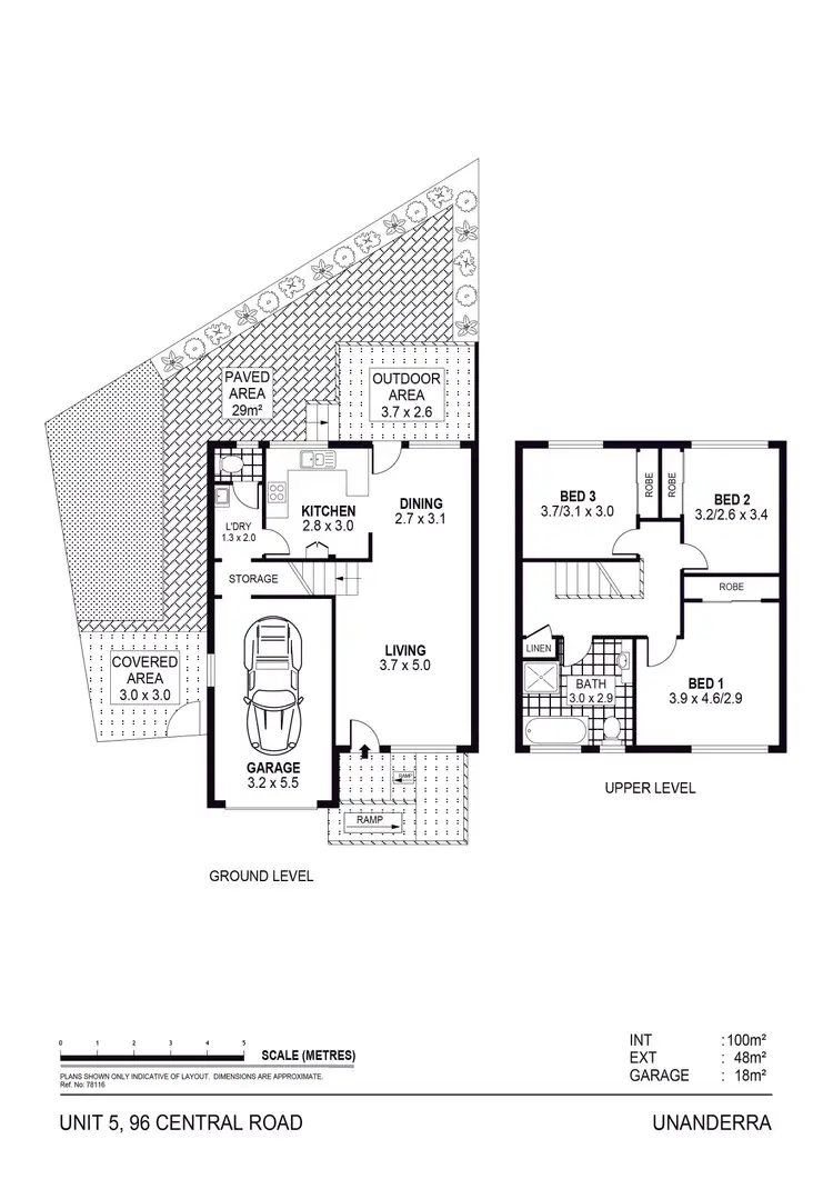 Floorplan of Homely townhouse listing, 5/96 Central Road, Unanderra NSW 2526