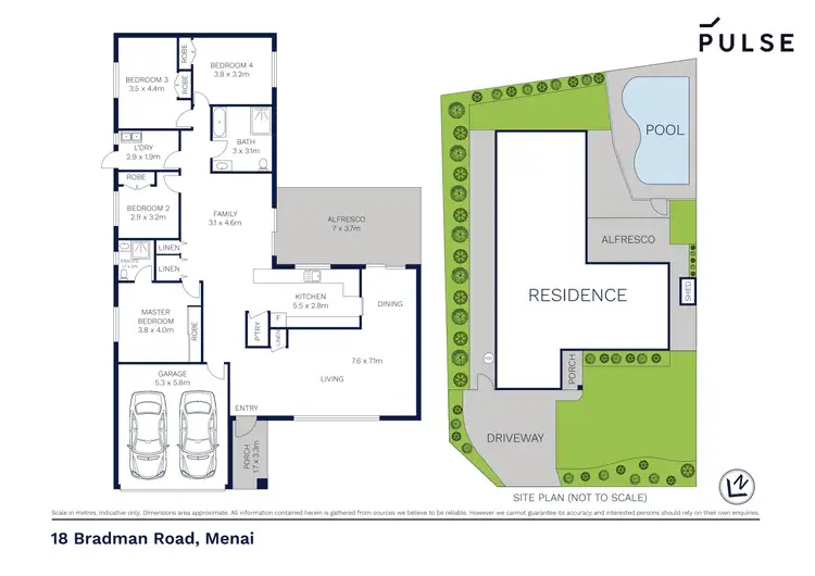 Floorplan of Homely house listing, 18 Bradman Road, Menai NSW 2234