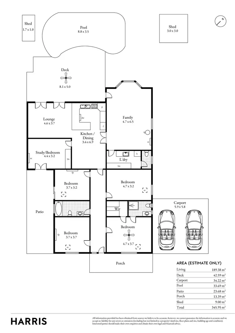 Floorplan of Homely house listing, 47 Tenth Avenue, Joslin SA 5070