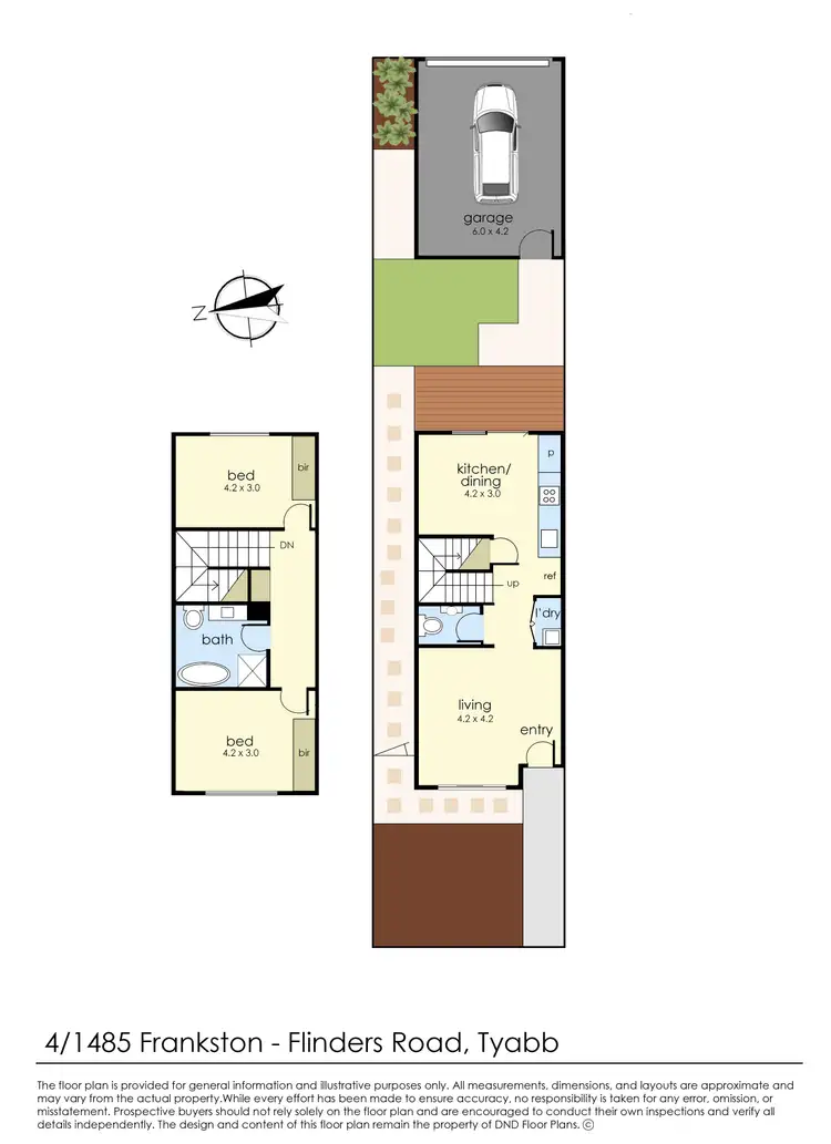 Floorplan of Homely townhouse listing, 4/1485 Frankston Flinders Road, Tyabb VIC 3913