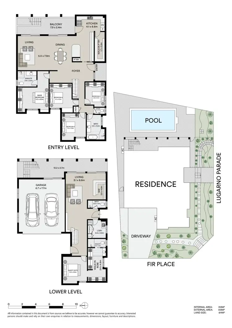 Floorplan of Homely house listing, 8 Fir Place, Lugarno NSW 2210