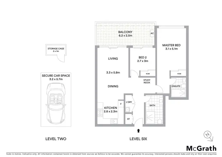 Floorplan of Homely apartment listing, 609/4 Footbridge Boulevard, Wentworth Point NSW 2127