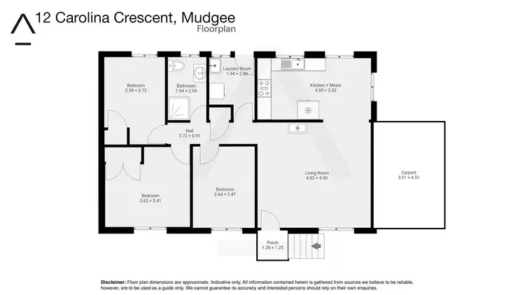 Floorplan of Homely house listing, 12 Carolina Crescent, Mudgee NSW 2850