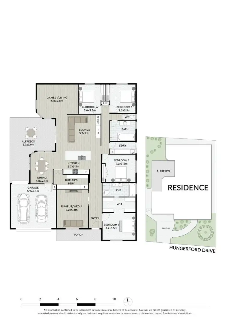 Floorplan of Homely house listing, 23 Hungerford Drive, Glenwood NSW 2768