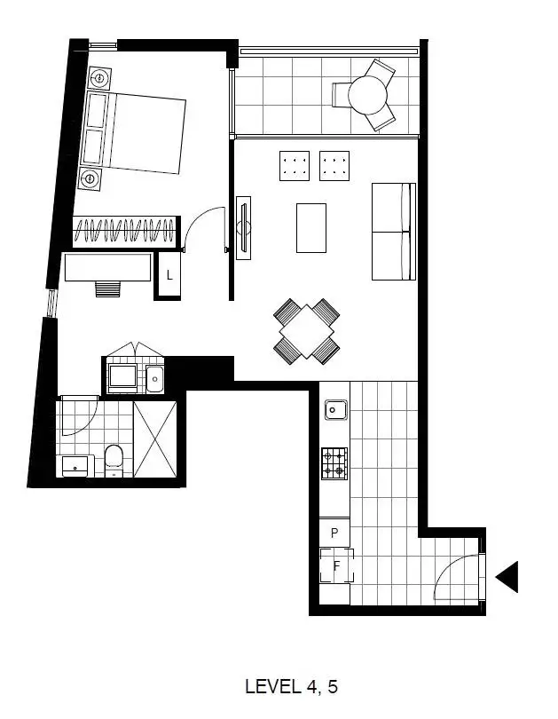 Floorplan of Homely apartment listing, 411/2 Cullen Close, Glebe NSW 2037