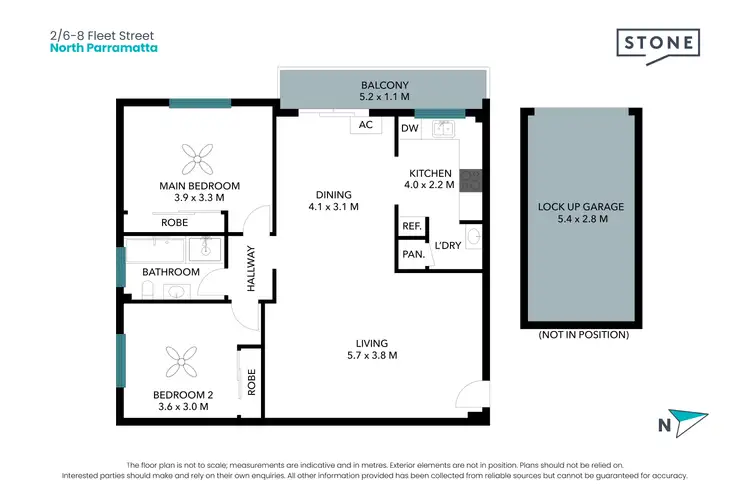 Floorplan of Homely apartment listing, 2/6-8 Fleet Street, North Parramatta NSW 2151