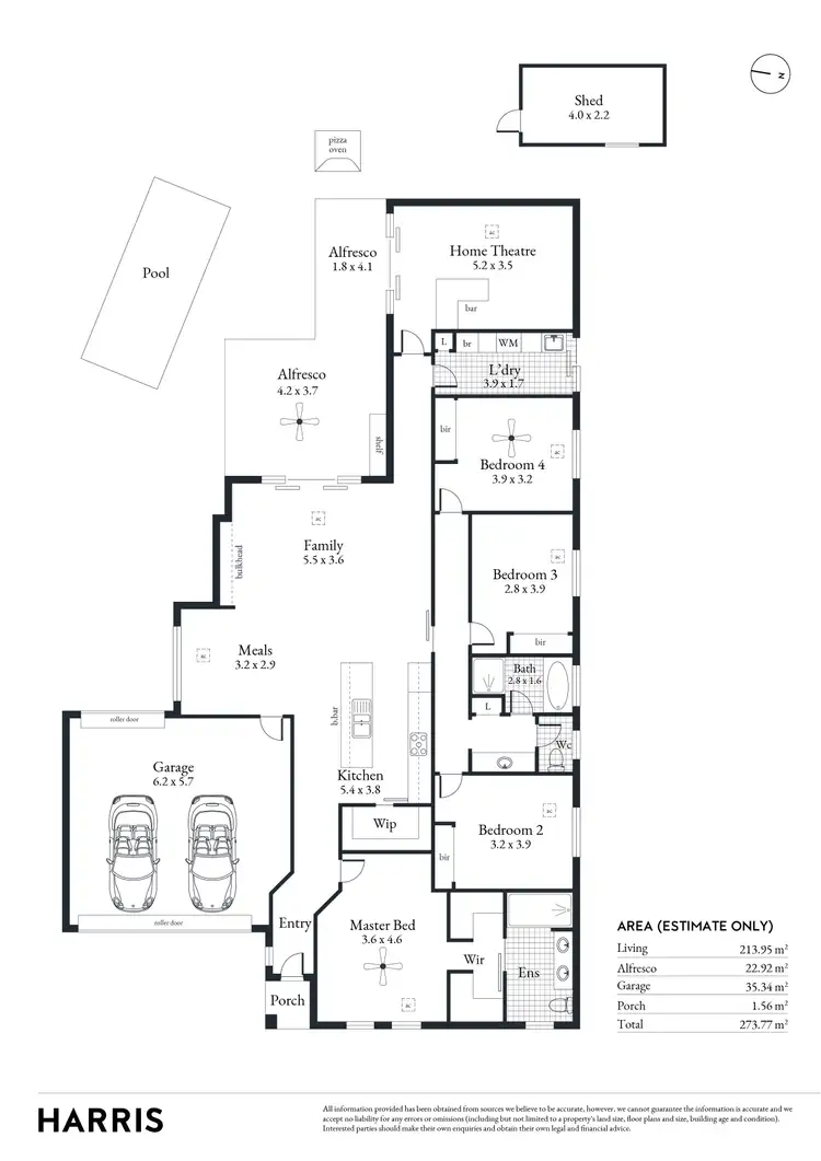 Floorplan of Homely house listing, 74 Central Boulevard, Munno Para West SA 5115