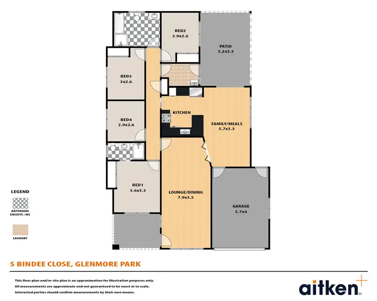 Floorplan of Homely house listing, 5 Bindee Close, Glenmore Park NSW 2745