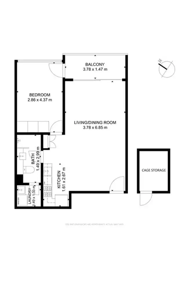 Floorplan of Homely apartment listing, 303/27-29 Commonwealth Street, Surry Hills NSW 2010