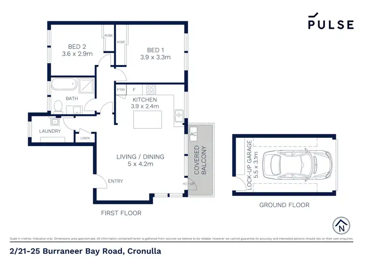 Floorplan of Homely apartment listing, 2/21-25 Burraneer Bay Road, Cronulla NSW 2230