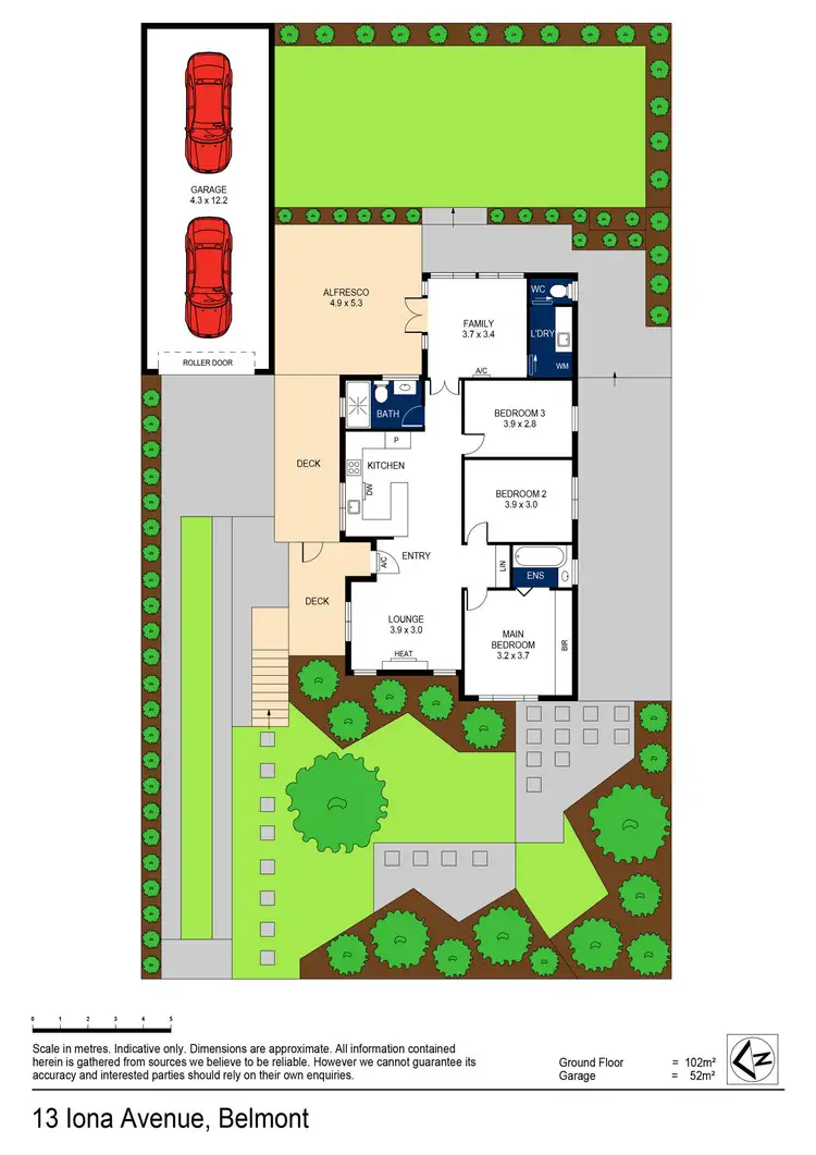 Floorplan of Homely house listing, 13 Iona Avenue, Belmont VIC 3216
